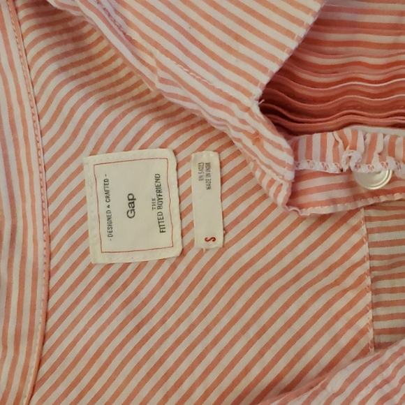 Gap striped button down shirt, size small - Picture 2 of 6